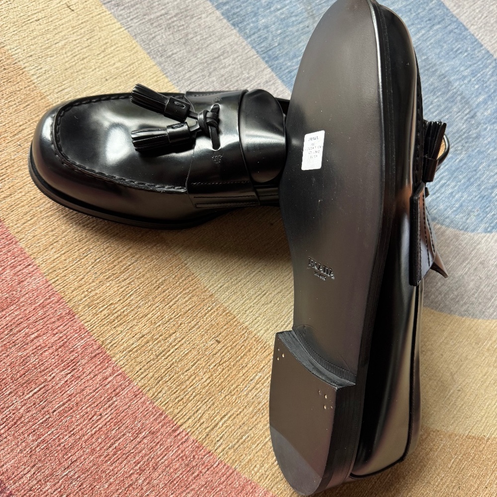 New Prada Calfskin Loafers